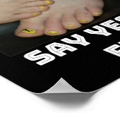 Poster Dites non aux drogues, dites oui aux pieds (ambre) (Coin)