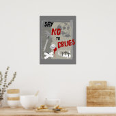 Poster Dites Non Aux Drogues Grim Death Anti Drug (Cuisine)