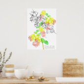 Poster Dittany De Crète Origanum dictamnus Botanique (Cuisine)