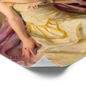 Poster Diva Bubble Gum en robe jaune  (Coin)