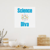 Poster Diva de sciences atomiques (Cuisine)