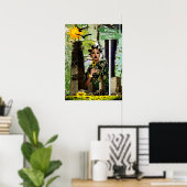 Poster Diva d'enfant de fleur (Bureau à domicile)