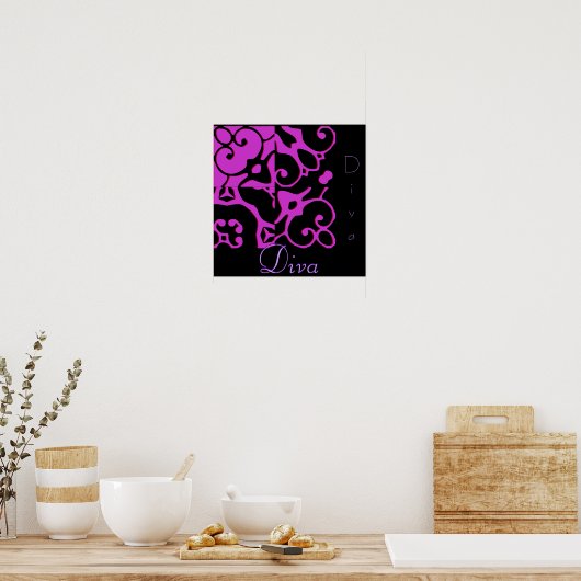 Poster Diva Designer Nom II (Cuisine)