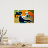 Poster DIVA EN BLEU / Beauté,Cheveux,Mode (Cuisine)