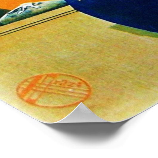 Poster DIVA EN BLEU / Beauté, Cheveux, Monogramme mode (Coin)