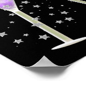 Poster Diva Fabuleuse 50 FEMME Champagne Fête Violette (Coin)