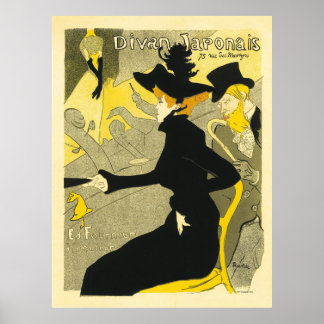 Poster Divan Japonais par Henri de Toulouse-Lautrec