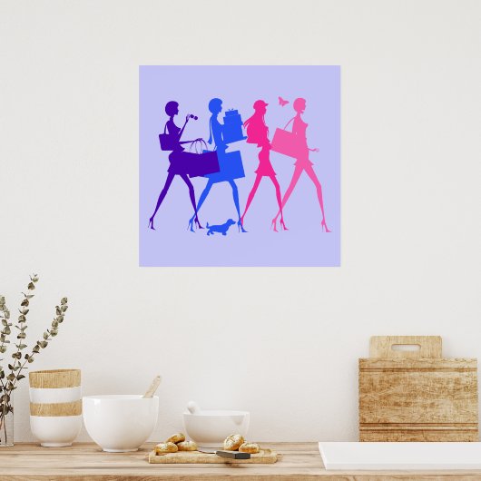 Poster Divas shopping (Cuisine)