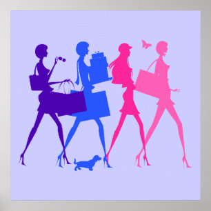 Poster Divas shopping