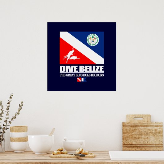 Poster Dive Belize (Cuisine)