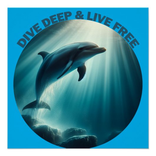 Poster Dive Deep Live Dolphin gratuit (Devant)
