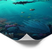 Poster diver meets a shark (Coin)