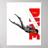 Poster Diver SCUBA (Devant)