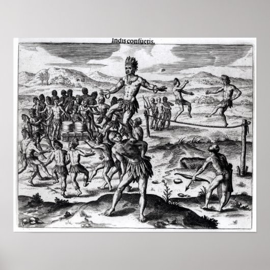 Poster Divers jeux indiens, de 'Americae' (Devant)