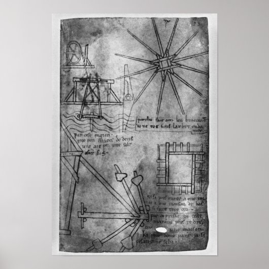 Poster Divers moteurs et instruments (Devant)