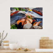 Poster Diverses crustacés (Cuisine)