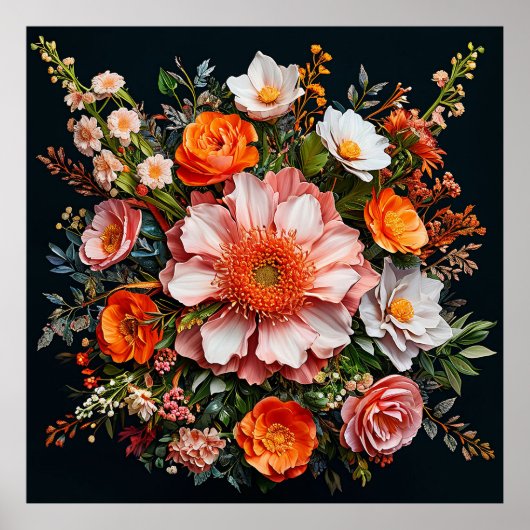 Poster Diverses fleurs (Devant)