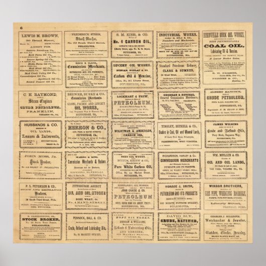 Poster Diverses publicités pétrolières (Devant)