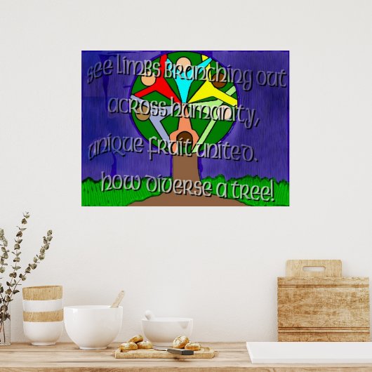 Poster Diversité Arbre (Cuisine)