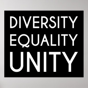 Poster Diversité, égalité, unité