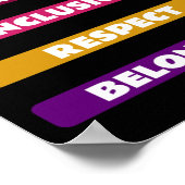 Poster Diversité Équité Inclusion Respect Appartenance Pa (Coin)