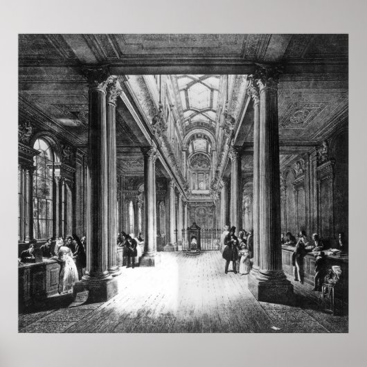 Poster Dividend Office, Banque d'Angleterre (Devant)