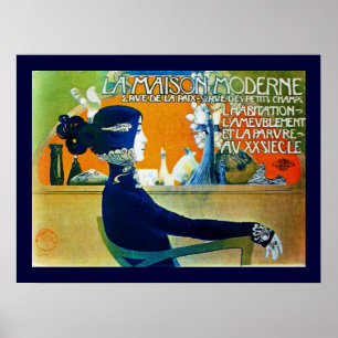 POSTER DIVINE EN BLEU