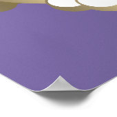 Poster Divine la licorne | Lune et nuages (Coin)