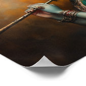 Poster Divine Lord Krishna Baroque Style antique (Coin)