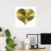 Poster Divine Mercy - "Jesus I trust in You " (Bureau à domicile)