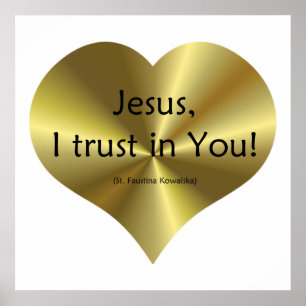 Poster Divine Mercy - "Jesus I trust in You "
