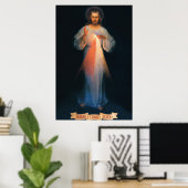 Poster Divine Mercy, St. Faustina, Jesus I Trust in You (Bureau à domicile)