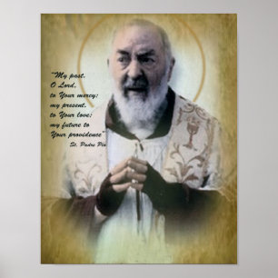 Poster Divine Trust, Padre Pio