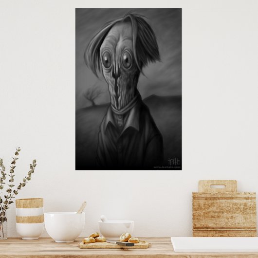 Poster Diviser la face (Cuisine)