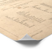 Poster Division Est de Paris Carte (1834) (Coin)