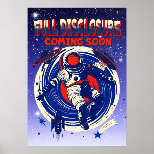 Poster Divulgation complète à venir | Astronaute Flottant (Devant)