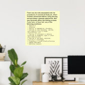 Poster Divulgation d'art corporel (Bureau à domicile)