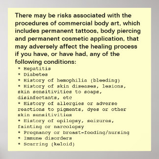 Poster Divulgation d'art corporel