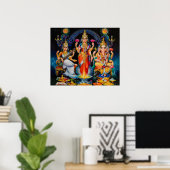 Poster Diwali Pooja par M Ramalingam (Bureau à domicile)