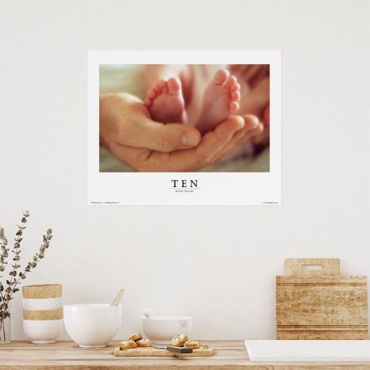 POSTER "DIX" (Cuisine)