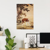 Poster Dix Chiens Primés - Le Chien À Fond D'Or (Bureau à domicile)