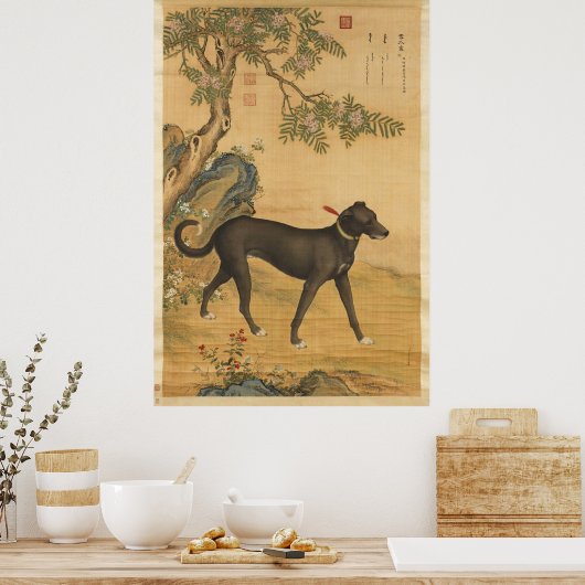Poster Dix Chiens primés - Xuezhualu (lévriers chinois) (Cuisine)