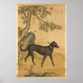 Poster Dix Chiens primés - Xuezhualu (lévriers chinois) (Devant)