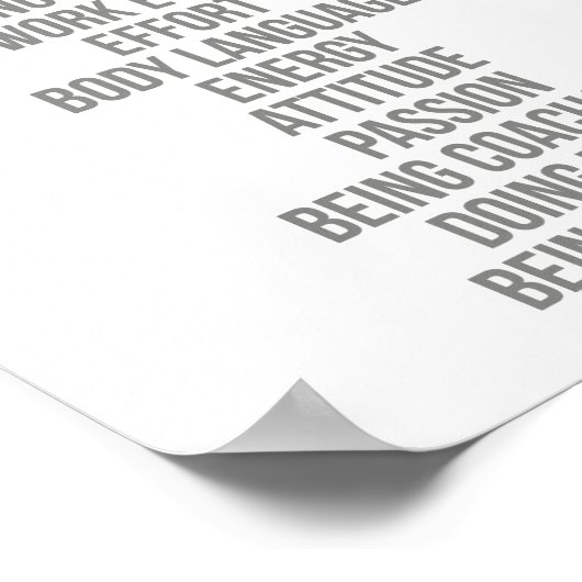 Poster Dix Choses Qui Nécessitent Zéro Talent (Coin)