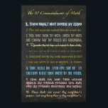 Poster Dix commandements<br><div class="desc">Dix commandements</div>