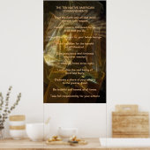 Poster Dix commandements amérindiens (Cuisine)