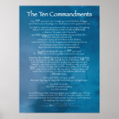 Poster Dix Commandements Bleu (Devant)