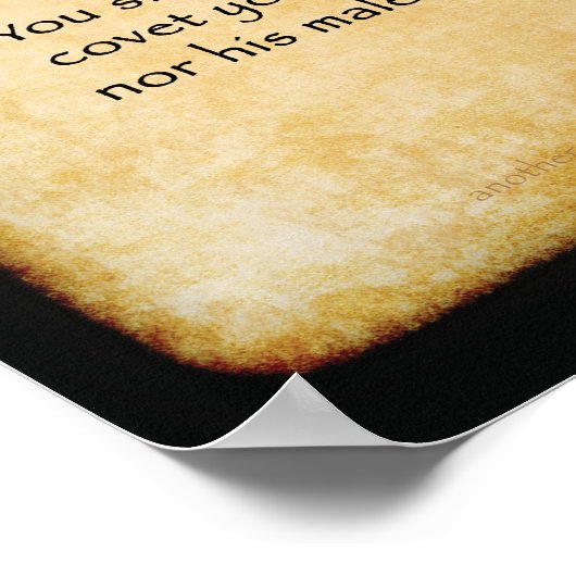 Poster Dix commandements - Brown (Coin)