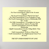 Poster DIX COMMANDEMENTS D'AMOUR...affiche (Devant)