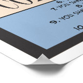 Poster Dix commandements de la Bible (Coin)